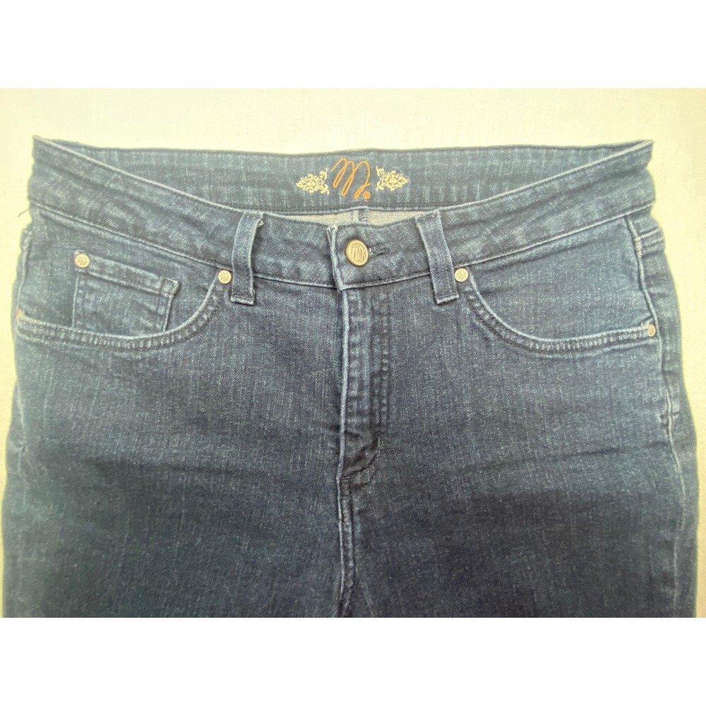 Miraclebody by Miraclesuit Womens Straight Leg Jeans Dark Wash Blue Size 14